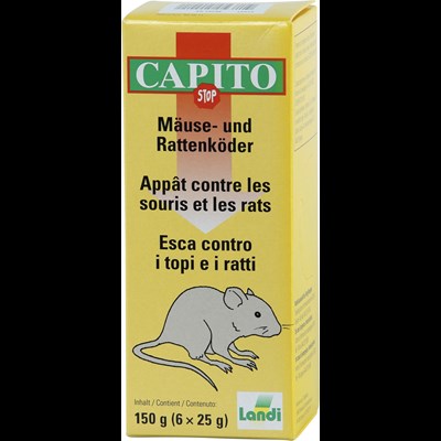 Appât souris+rats Capito 6 × 25 g